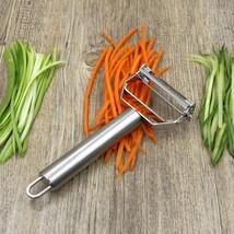 Des stainless steel julienne vegetable peeler cutter slicer pro for carrot potato melon thumb200