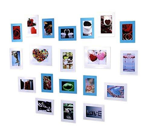 PANDA SUPERSTORE Beautiful Wall Decor 20 Paper Photo Frames With a Pack of Blu T