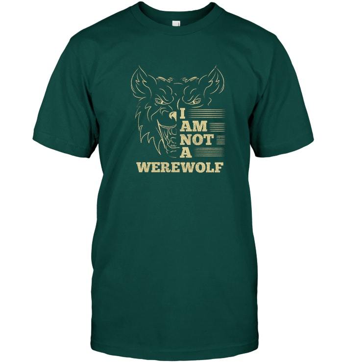 I Am Not a Werewolf TShirt Funny Black Cotton Tee Vintage Gift For Men ...