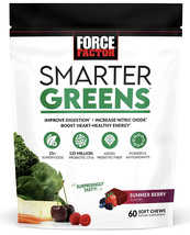 Force Factor Smarter Greens Superfood 60 Soft Chews - $14.95