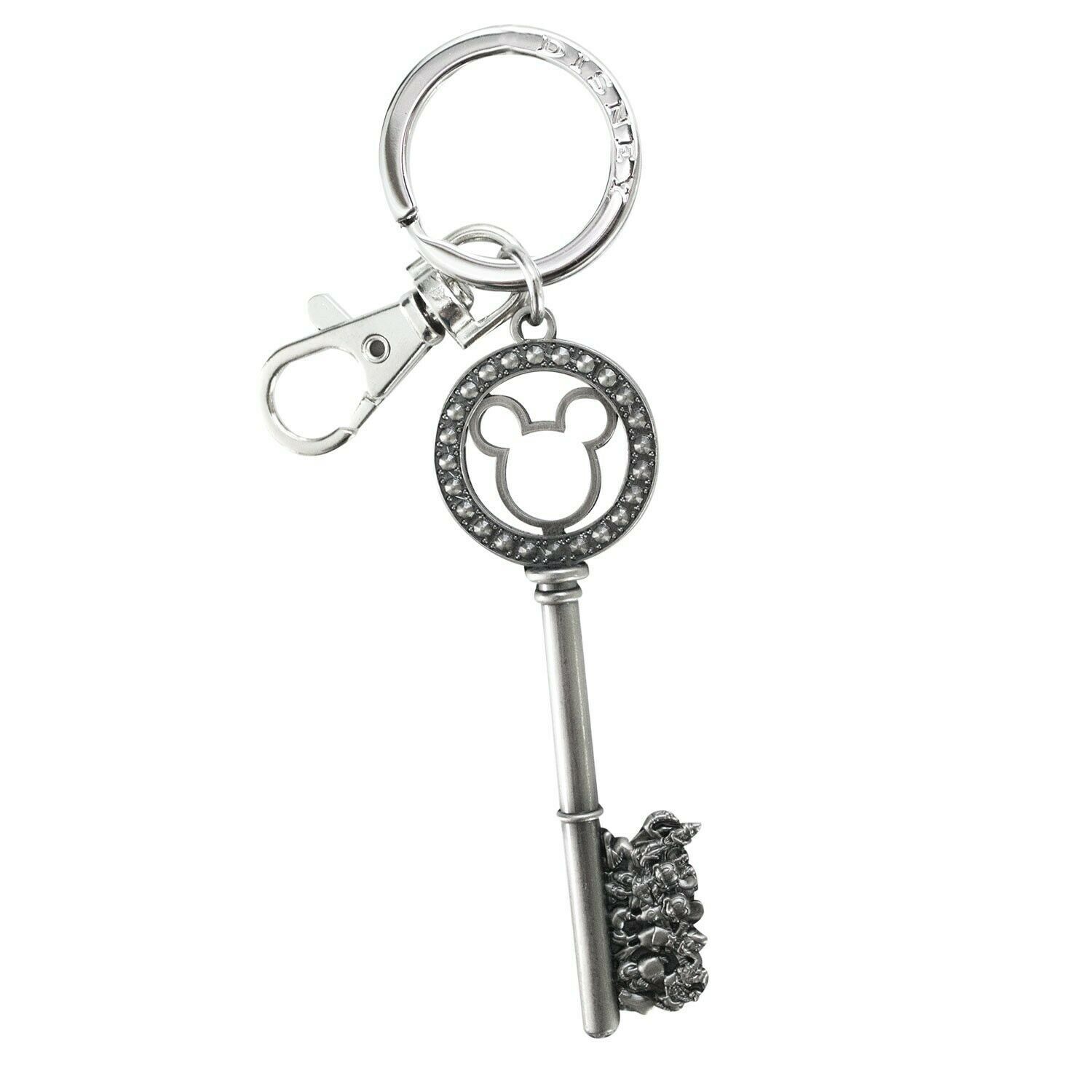 Mickey Mouse Key Shaped Keychain Silver Modern (1970Now)