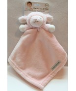 Plush Baby-Thro Nunu Pink Girl Monkey Large Embossed Security Blanket Lovey NWT
