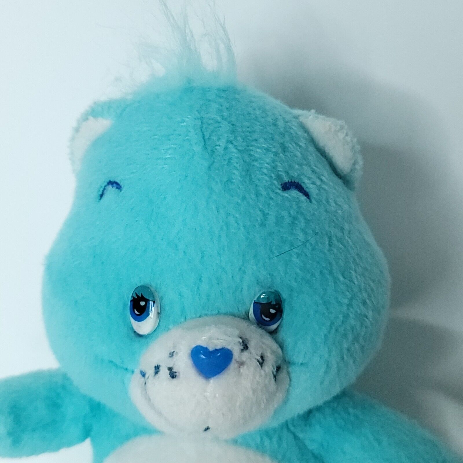 Care Bears Bedtime Bear Blue Sitting Plush Stuffed Sleepy Bear Moon