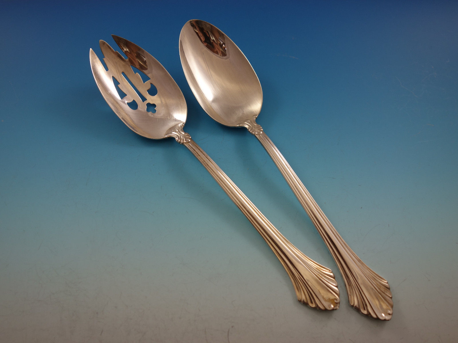 Contempora by Dominick /& Haff Sterling Silver Olive Spoon Pierced Custom Made