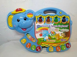 V-Tech Touch &amp; Teach Elephant Book Toy For Toddler! Alphabet/Words/Numbe... - $26.25