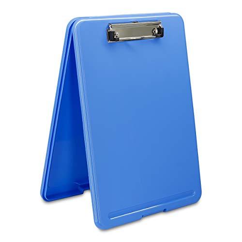 Clipboard with Storage Blue Plastic Storage Clipboard Form Holder