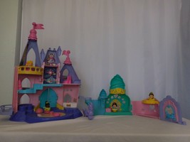 Fisher Price Little People Disney Princess Songs Palace Castle + Little Mermaid  - $46.54