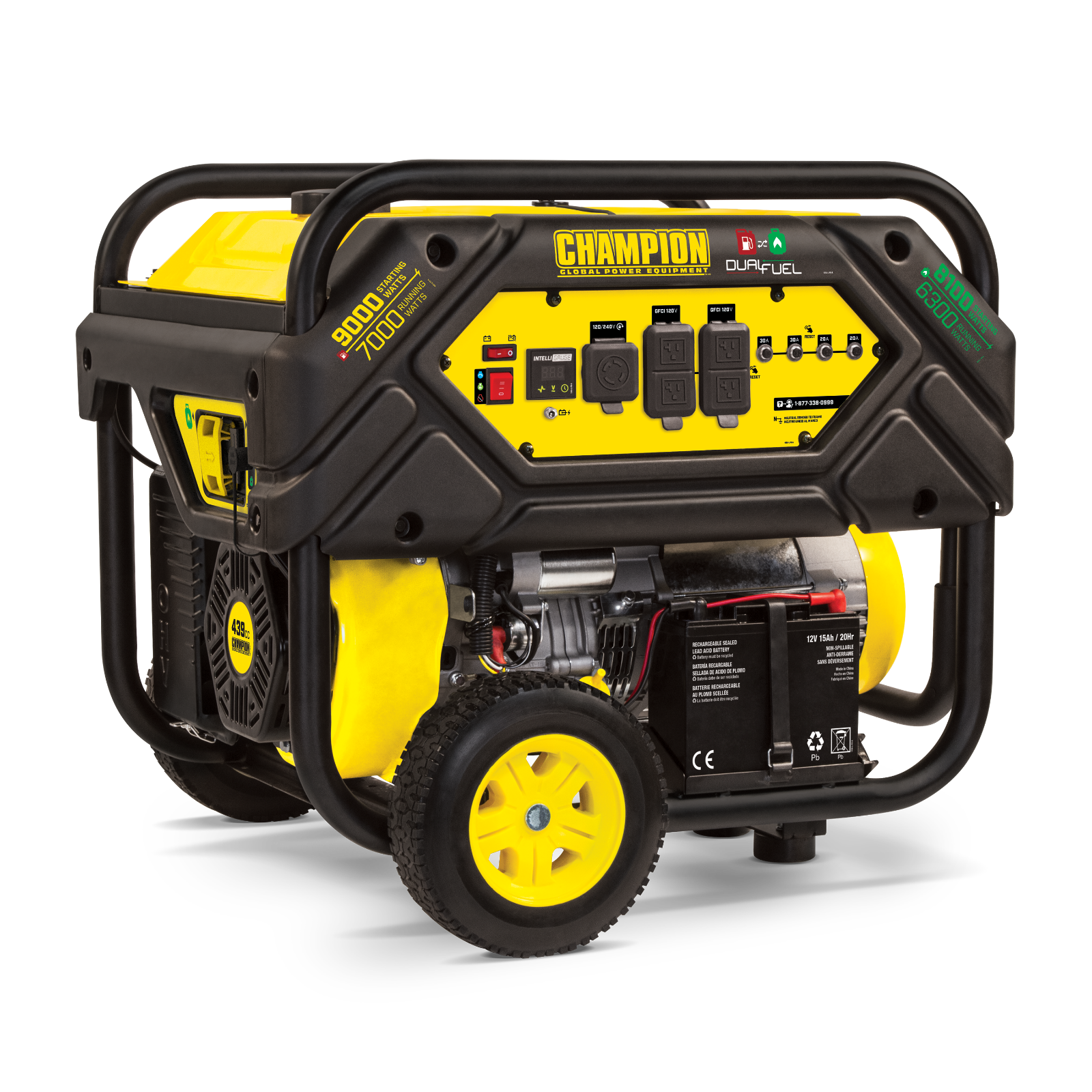 CHAMPION 100419 7000W/9000W DUAL FUEL GENERATOR REFURBISHED Generators