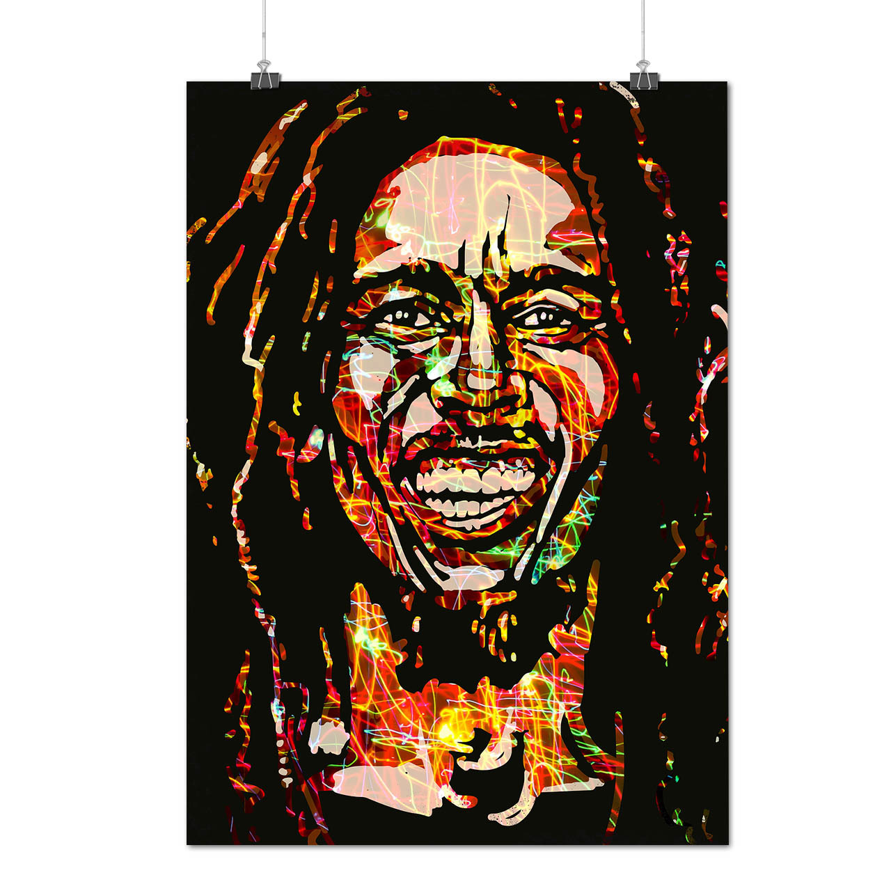 Bob Marley Famous Rasta Hero Smile Matte/Glossy Poster A0 A1 A2 A3 A4 ...