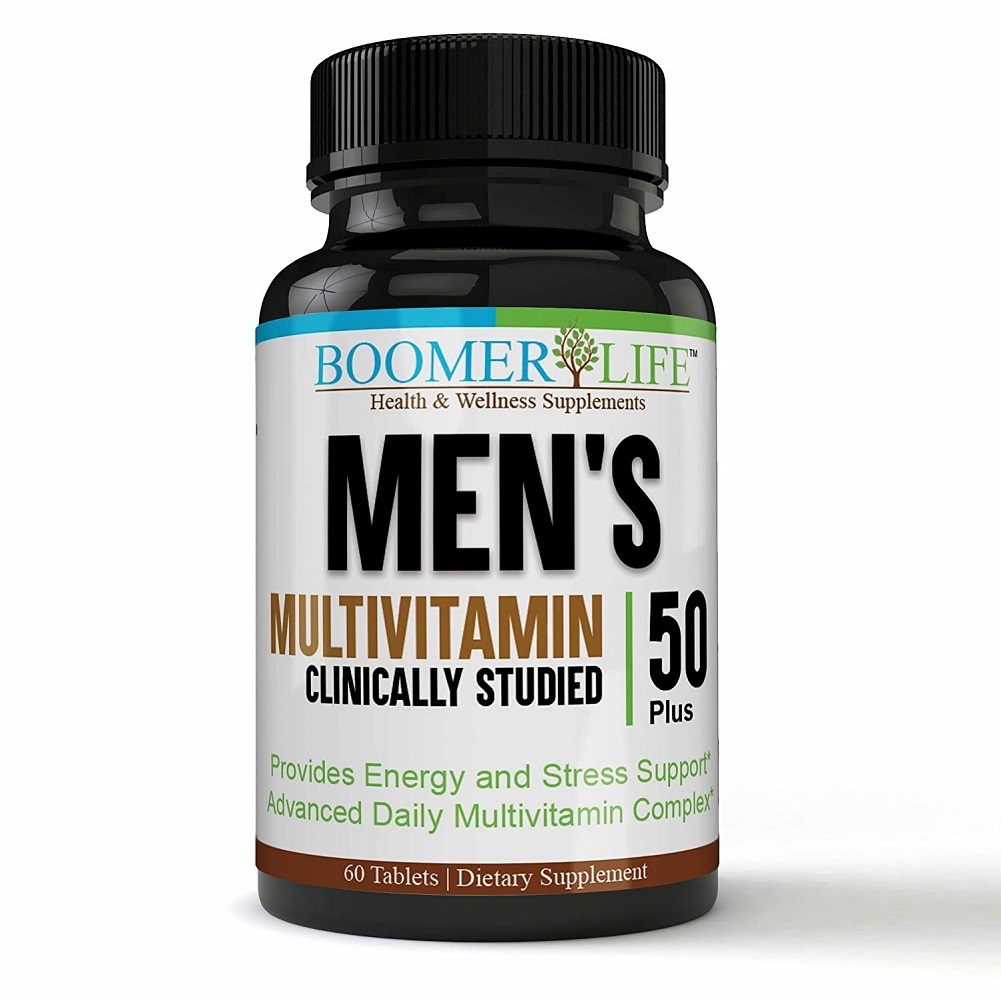 Multivitamin for Men 50 Plus -Energy Support Stress Relief Health Heart ...