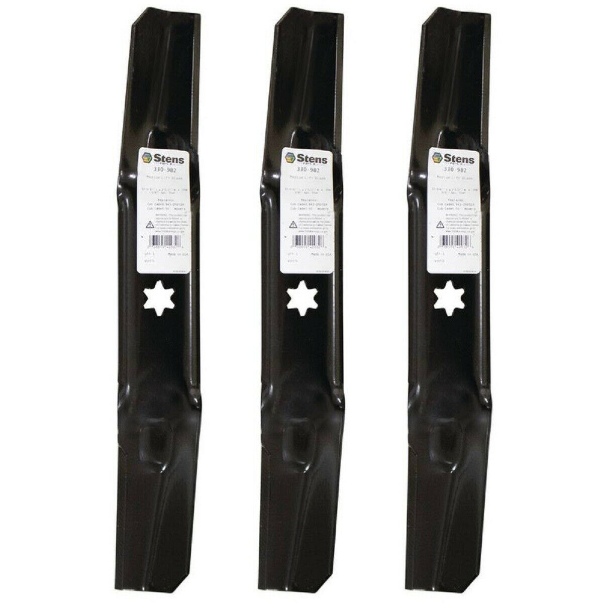 3 Stens Blades Fit TroyBilt 94205052A 74205052A Mustang XP 50 Super