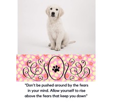 Cute Dog Background Motivational Inspirational Quote Hanging | Digital P... - $3.99