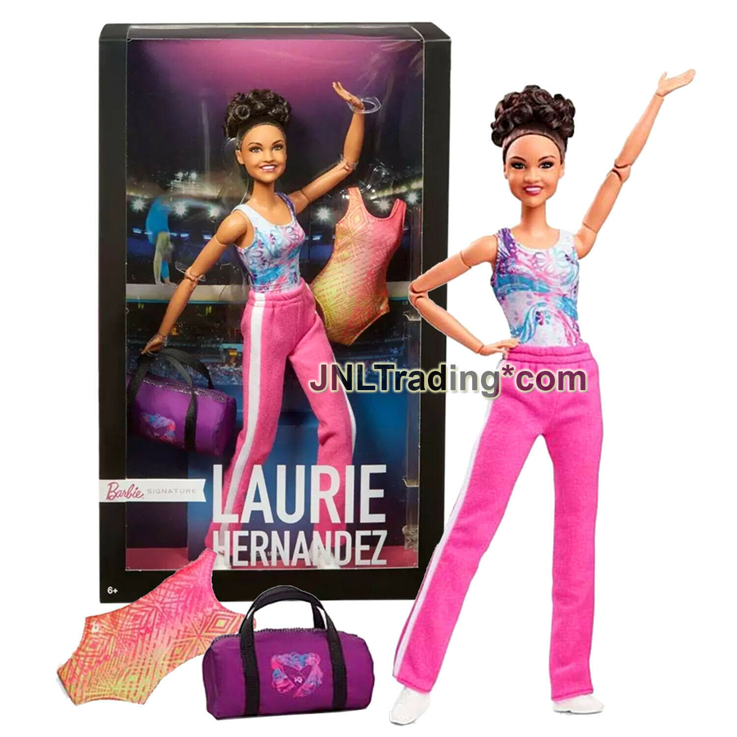 Primary image for Year 2018 Barbie You Can Be Anything Signature Doll Gymnast LAURIE HERNANDEZ