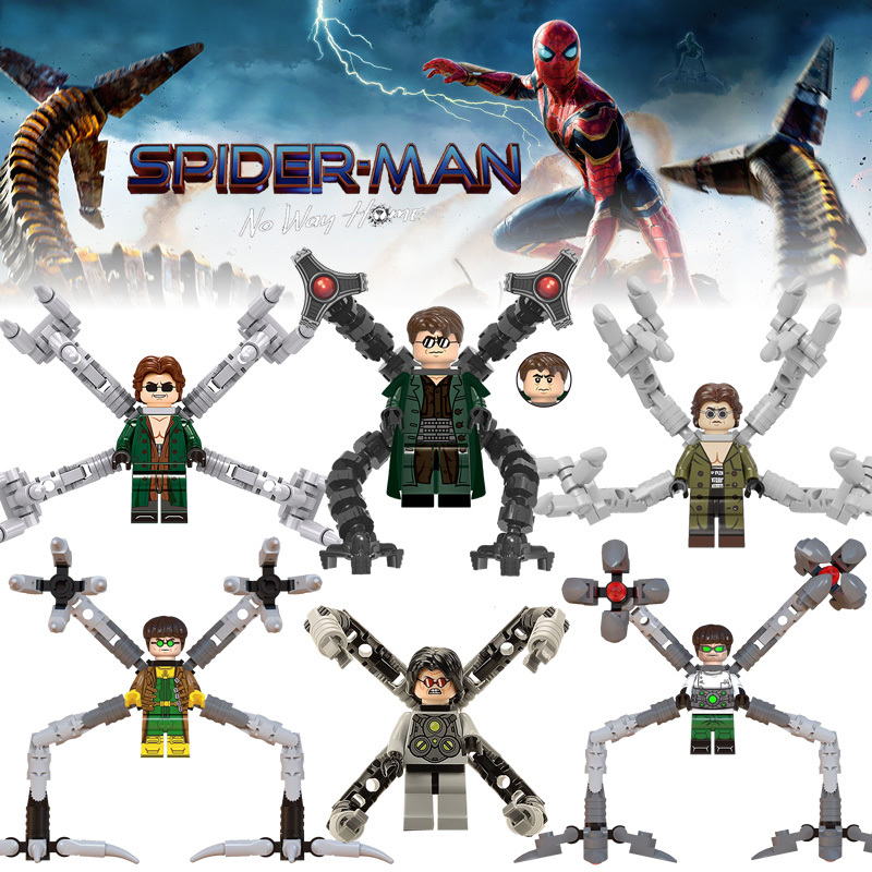 6pcs Marvel Villains Spider-Man No Way Home Dr. Octopus Minifigures Brick Toy