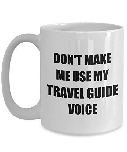 Travel Guide Mug Coworker Gift Idea Funny Gag for Job Coffee Tea Cup 15 oz