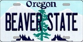 NCAA Oregon State Beavers License Plate  State Background Metal Tag Team... - $12.62