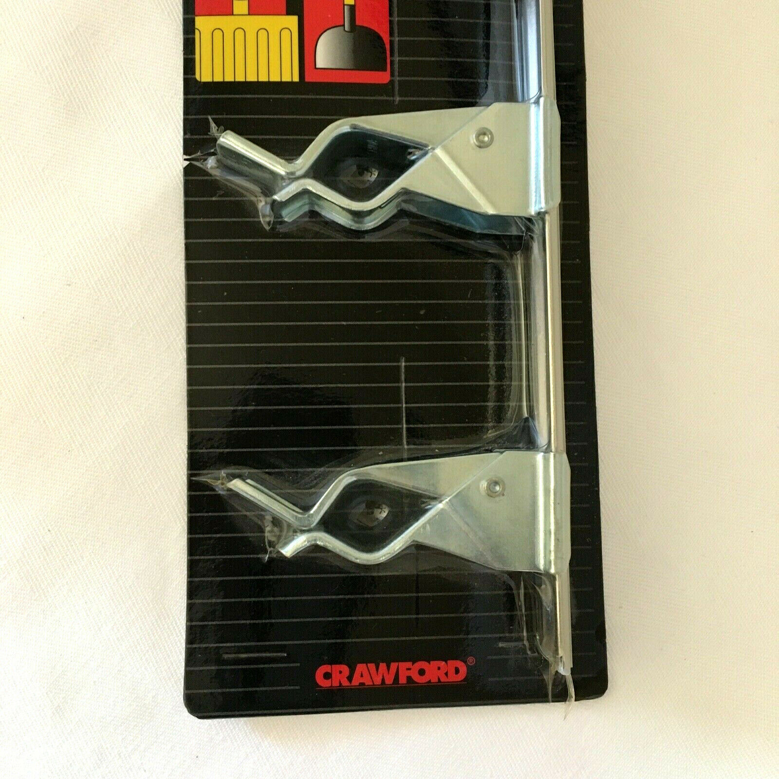 2x Crawford SG5 Sliding Spring Grip Organizer 17" Silver Metal 5 Hook