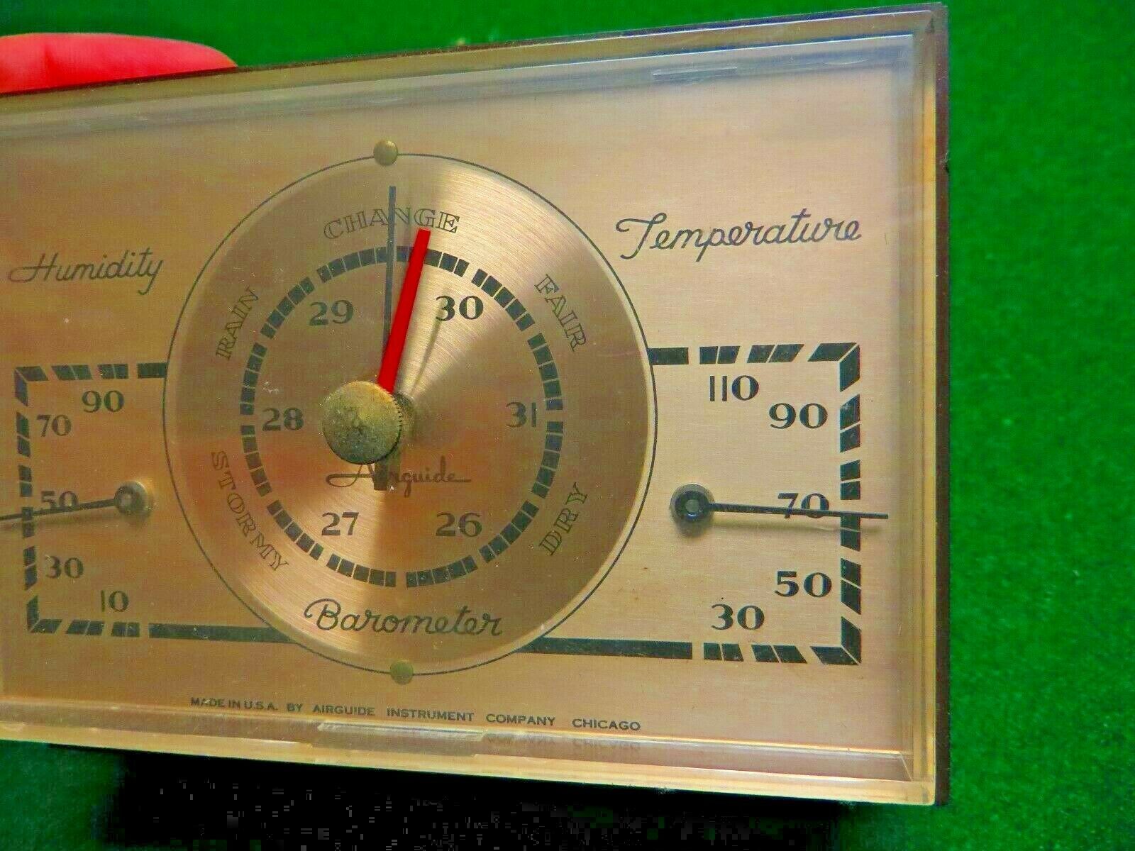 AIRGUIDE INSTRUMENT CO.THERMOMETERHUMIDITY,WEATHER CHANGE,BAROMETER