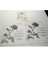 Vintage Tri-Chem Liquid Embroidery 2 Rose Friends are Flowers  Ready to ... - £18.43 GBP