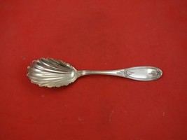Olive by Farrington &amp; Hunnewell Coin Silver Berry Spoon AS Shell Bowl 8 ... - $206.91