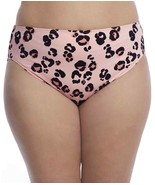 ELOMI Pink Kambuku Mid Rise Brief Bikini Swim Bottom, US 12, NWOT - $25.68