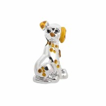 Silver plated dog design unisex adult Brooch Enamel Alloy metal accessories - $8.71