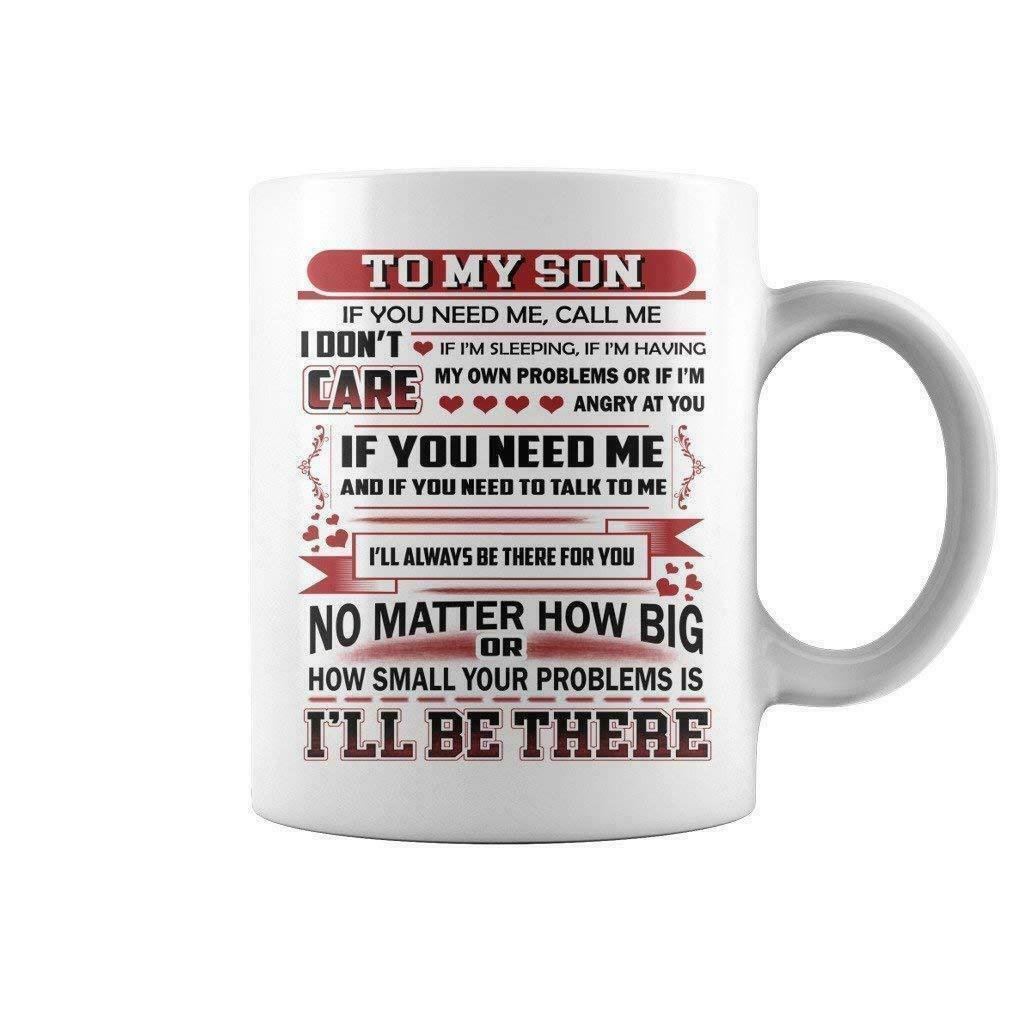 To My Son 11 Oz Coffee Cup Mugs 350 Ml White Ceramic Tea Mug - Mugs