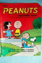 1969 Peanuts Coloring Book by Saalfield/Artcraft - Oversize 11" X 14" -Uncolored - $24.50