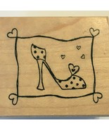 Great Impressions Heart Shoe Rubber Stamp High Heel Fashion Card Making ... - $4.00
