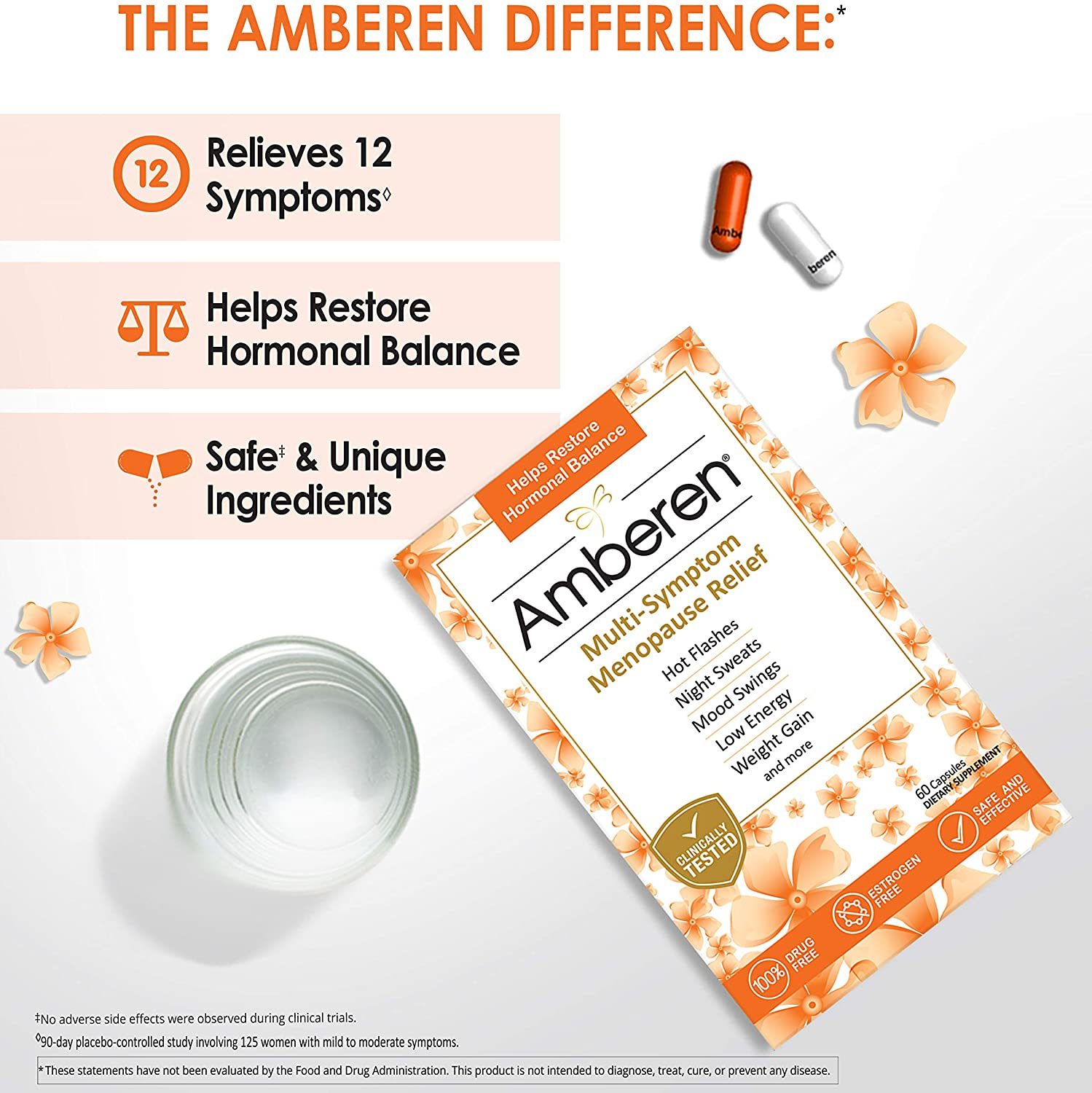 Amberen, MultiSymptom Menopause Relief Capsules, 60 ct Other