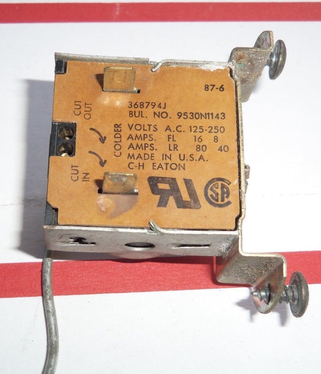 CH Eaton Thermostat Control Vendo Soda Machine Replacement Part