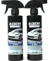 2 Ct Alchemy Auto Care 16 Oz Waterless Dissolves Road Grime Safely Wash & Wax