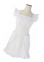 LilMents Kids Retro Adjustable Ruffle Apron Kitchen Baking Maid Costume ... - $21.82