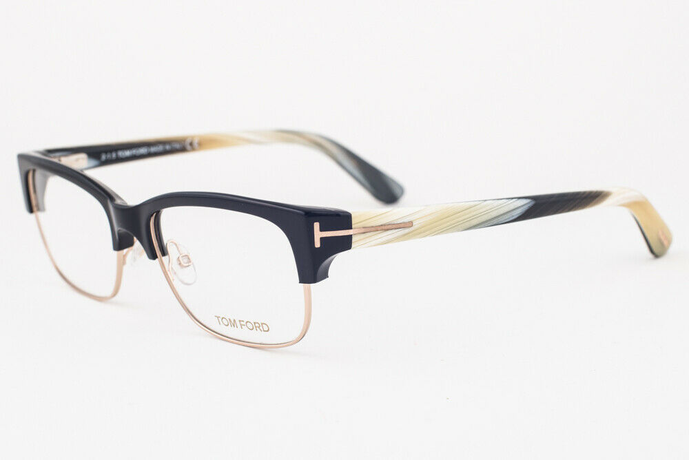 Tom Ford 5307 001 Black & Gold Eyeglasses TF5307 001 52mm