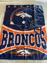 Wincraft Denver Broncos Football Navy Blue Orange Garden Flag - $9.28