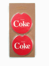 Coca-Cola Absorbent Stone Car Cup Holder Coaster Set of 2 - BRAND NEW - $5.94