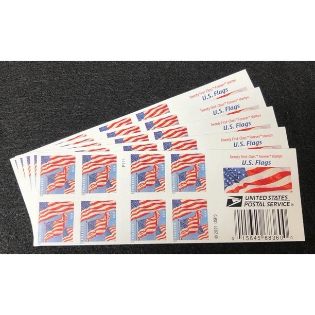 5 Books of 20 Forever Stamps,USPS U.S Flag and similar items