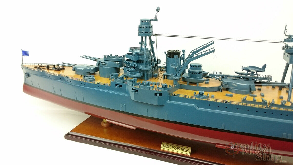 USS Texas (BB-35) Battle Ship Model Scale 1:195 Now Museum Ship in ...