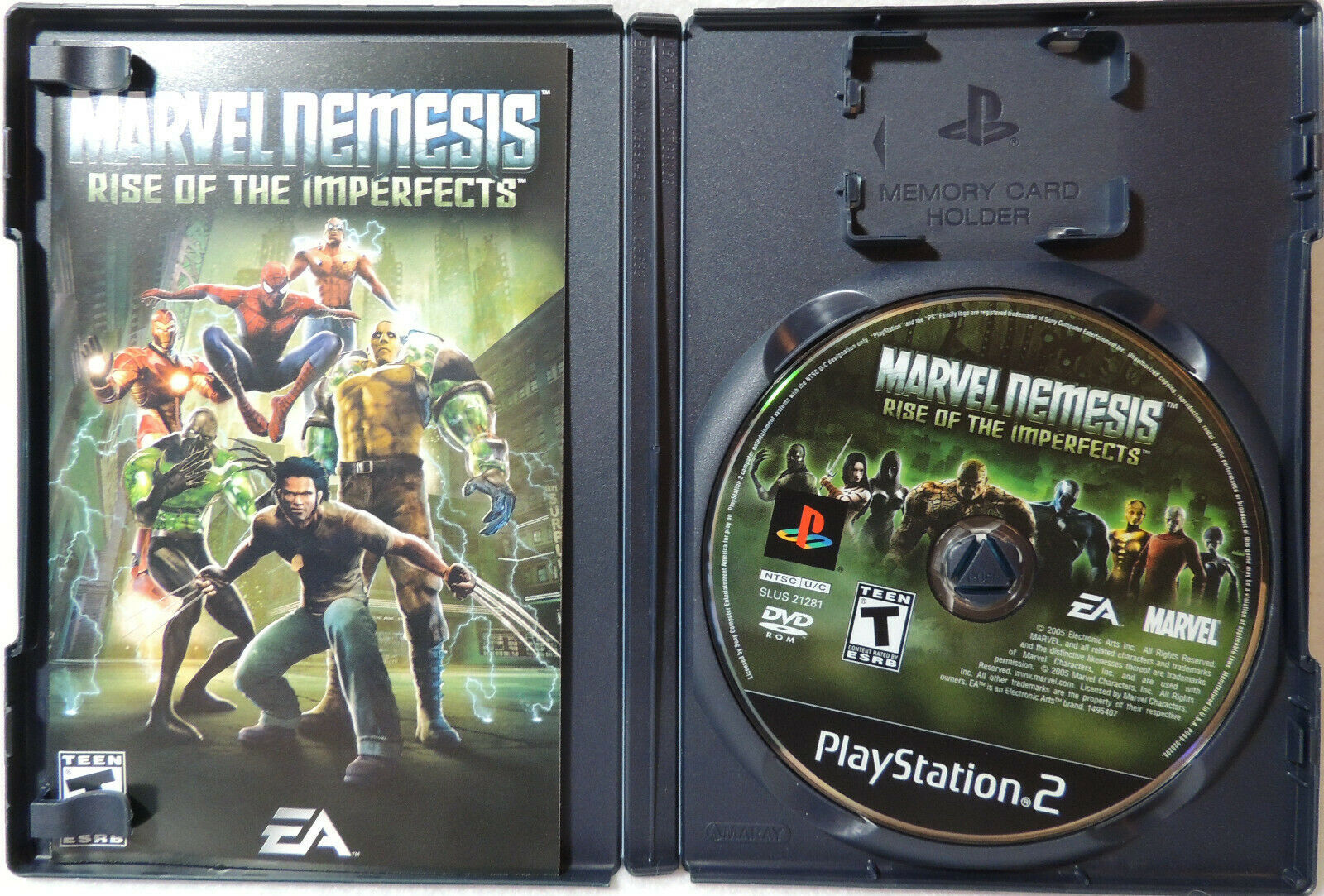 Marvel Nemesis Rise of the Imperfects Sony PlayStation 2 PS2 Black ...