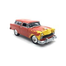 Johnny Lightning 1956 56 Chevrolet Chevy Nomad Bel Air Car Red Flames 1/64 Scale - $17.66