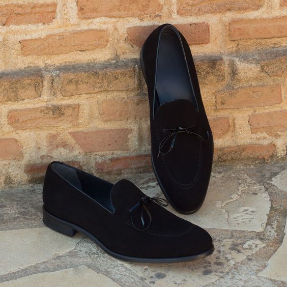 black tassel loafers mens suede