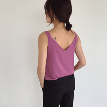 White Chiffon Sleeveless Top Ladies Chiffon Tank Bridesmaid Chiffon Tank Tops image 6