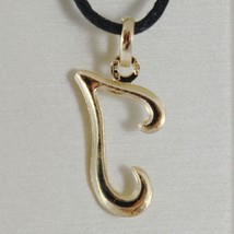 18K YELLOW GOLD PENDANT CHARM INITIAL LETTER I, MADE IN ITALY 0.9 INCHES, 23 MM image 2