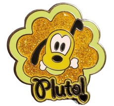 Disney WDW Pluto Dog Bone Pin 2007 Limited Edition of 800 5 of 10 Glittery - $19.79