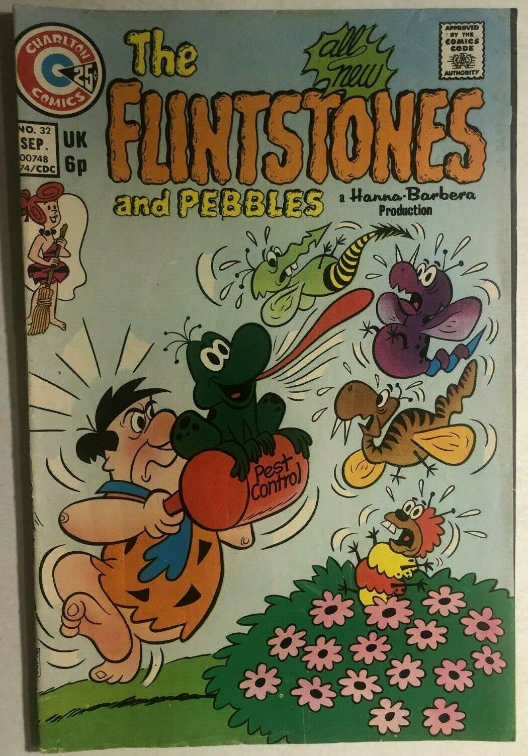 THE FLINTSTONES and Pebbles #32 (1974) Charlton Comics VG+/FINE ...