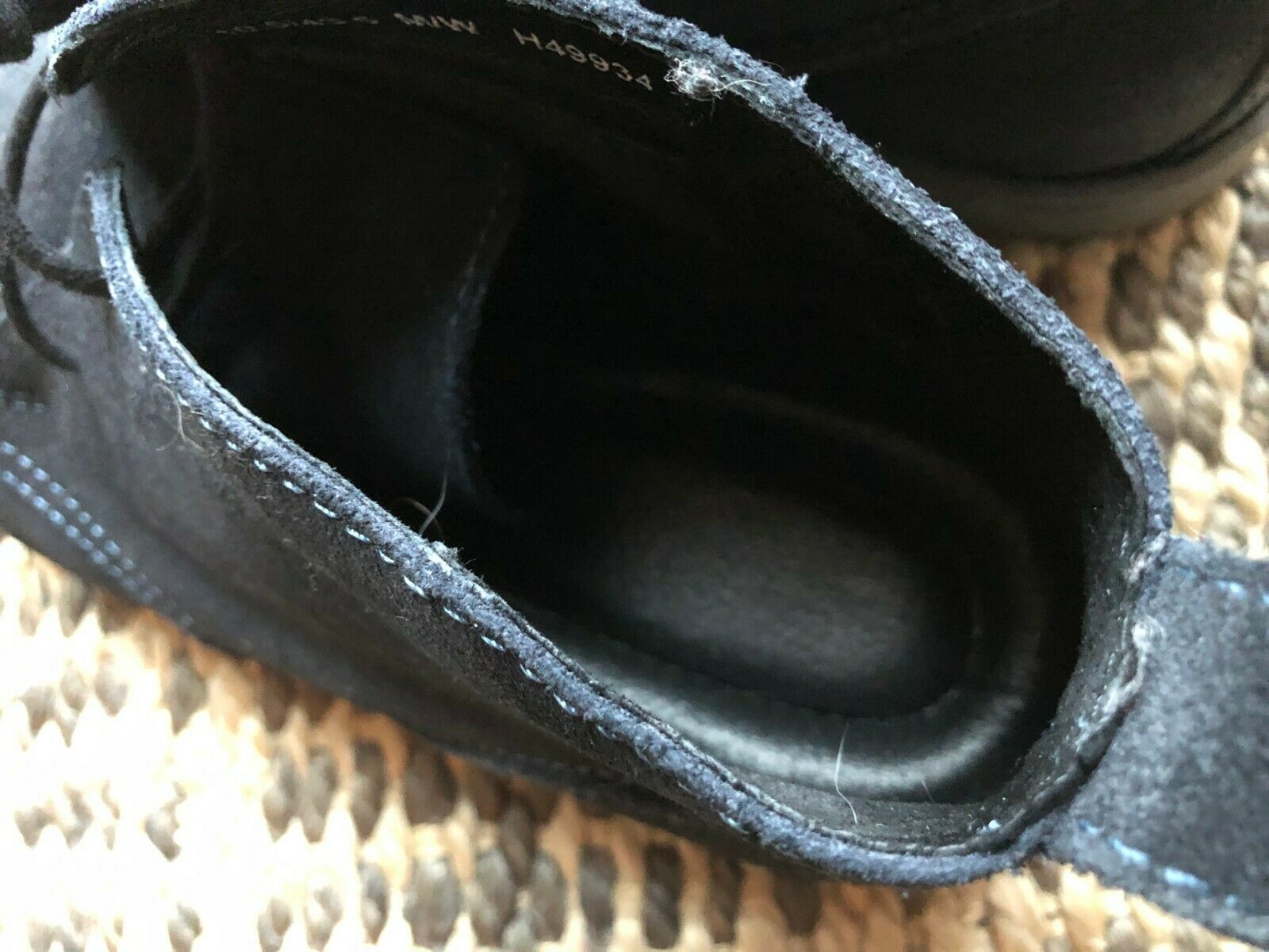 born blue suede boots