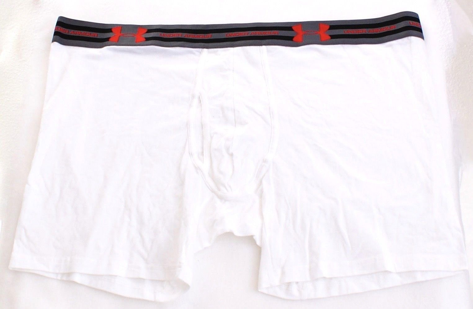 Under Armour Charged Cotton White 6" Boxerjock Boxer Brief Underwear