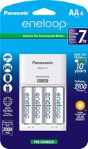 Panasonic Eneloop Individual Cell Battery Charger Pack w/ (4) AA Batteries - $27.79
