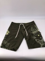 Billabong Vintage Surf Trunks Size 5 Green New Without Tags Button and T... - $18.52