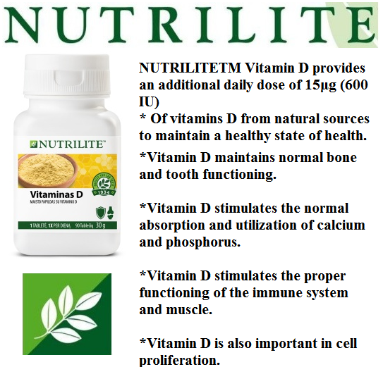 1 pcs For Amway Vitamin D NUTRILITE Vitamins & Minerals